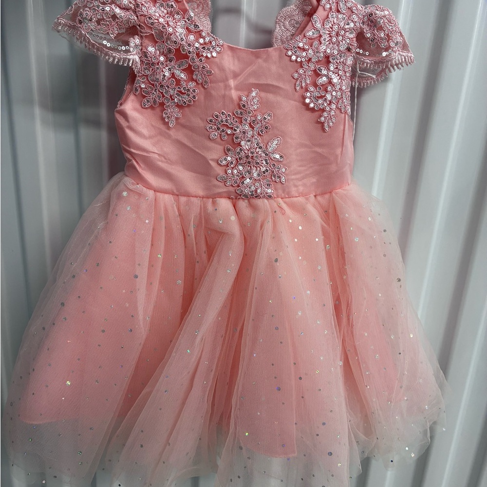 Pink Lace and Tulle Dress